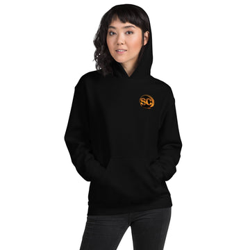 Hoodie - Surf Collection - Surfer with Orange Sky - Woman