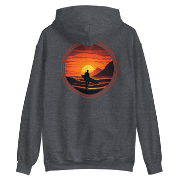 Hoodie Surf Collection Red Sunset - Women