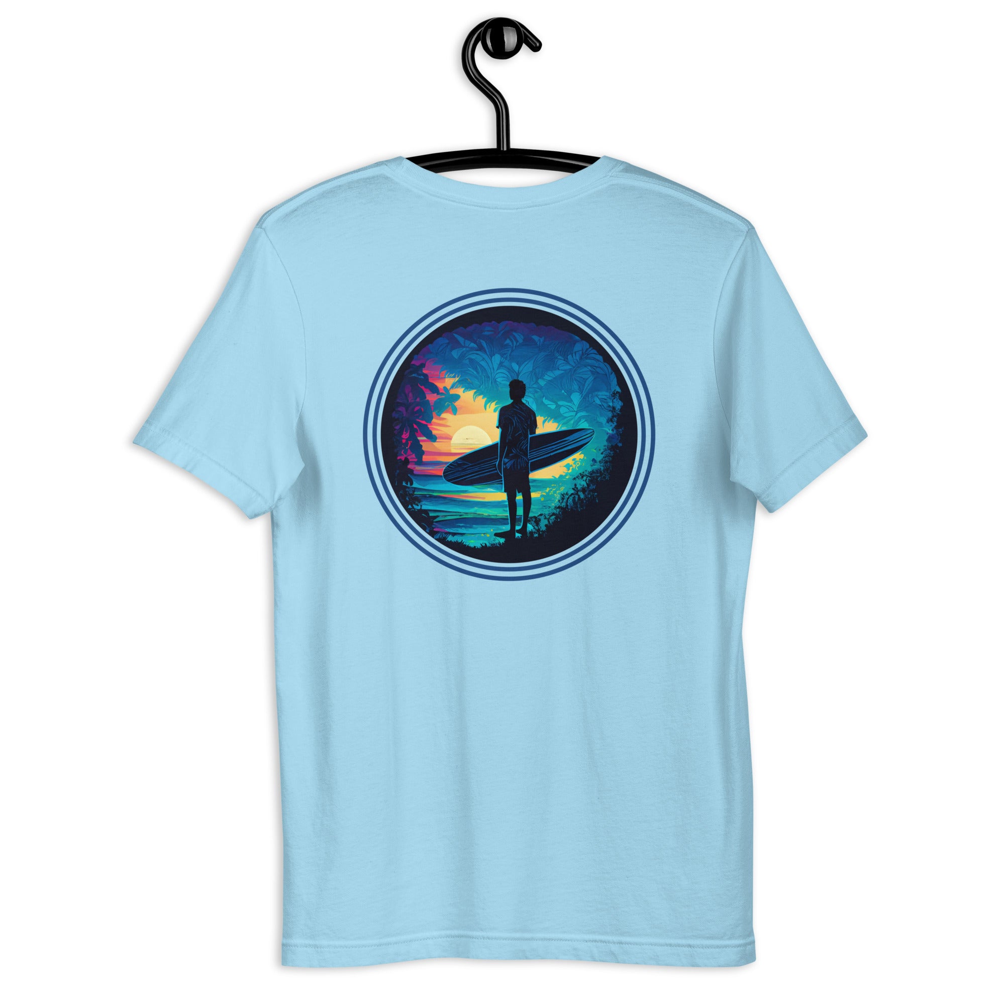 T-shirt with Surfer in front of sunset - New Limited Edition