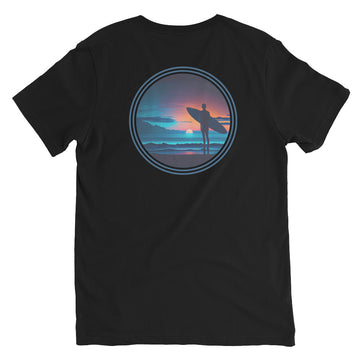 Unisex Short Sleeve V-Neck T-Shirt - Surf Collection