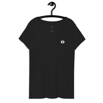 Women’s recycled v-neck t-shirt - Wave - Surf Collection