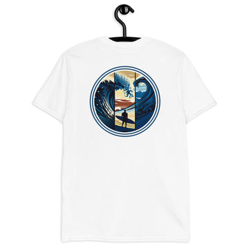T-Shirt Surfer Wave and Mountain