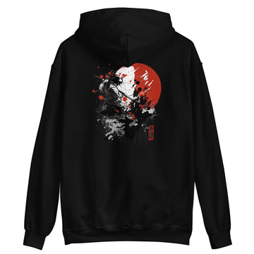 Hoodie - Warrior with Red Moon