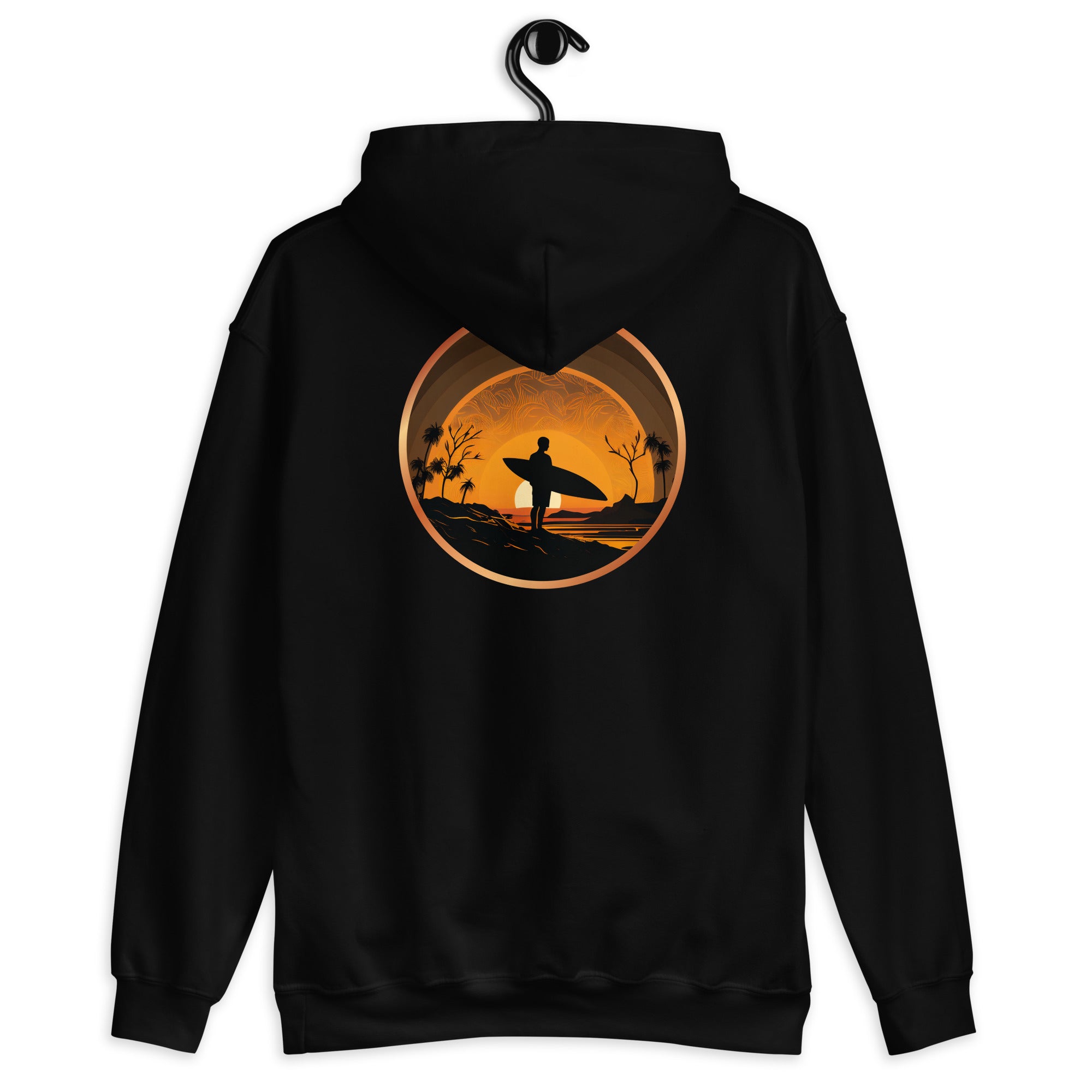 Hoodie - Surf Collection - Orange Sunset